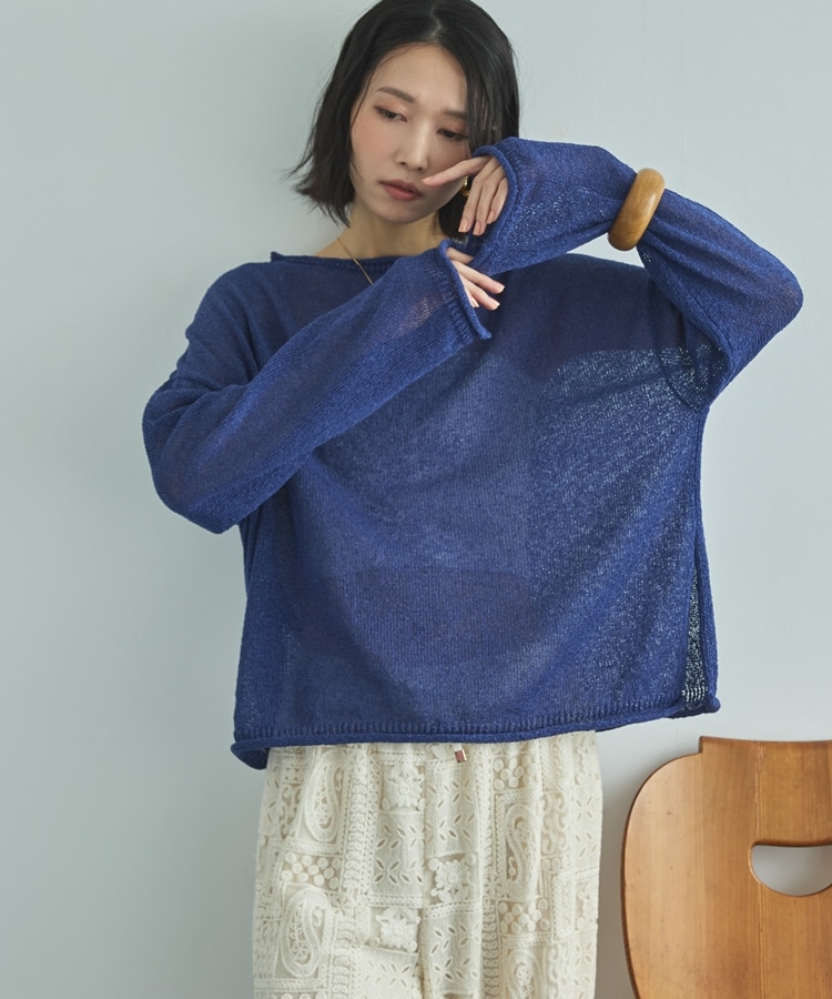 【EC限定】ペーパーヤーンルーズプルオーバー
