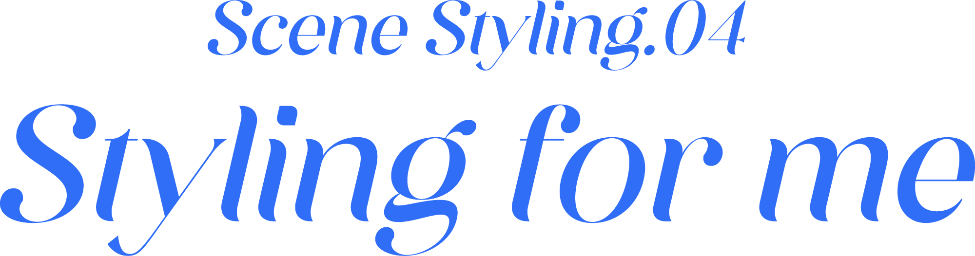 Scene Styling.04 Styling for me