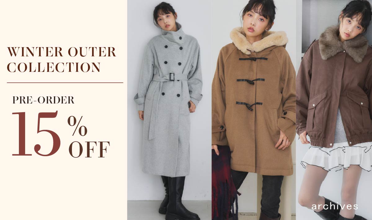 【outer pre-order 15%OFF】