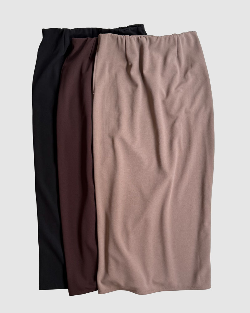 カットジョーゼットサイドＺＩＰスカート メイン画像