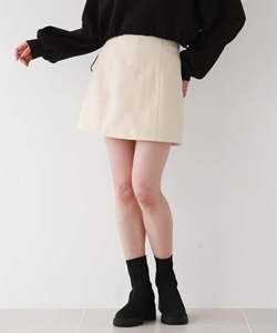 パイピング台形ミニスカート(M IVORY): スカート｜PMbox P&M OFFICIAL  