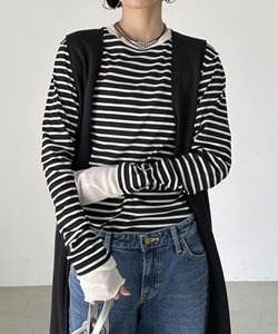 00's unknown ピンク ボーダー ロンt cityboy アーカイブ CITEN＞ランダムボーダーロンT