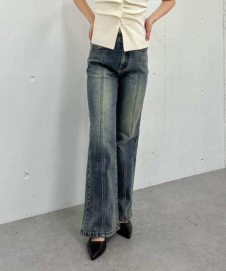 新品　TWフレア（タイトウエストフレア）vintage-blue 通常販売【TWF(フレア)denim】 | 2(g+c)