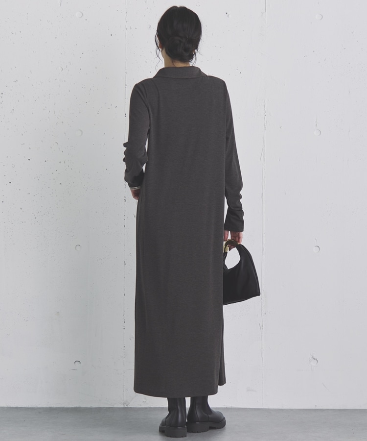 \\美品！一回のみ着用✨//Bandel ポロワンピース ブラック/ベージュ 楽天市場】大きいサイズ レディース ポロワンピース 5分袖 ロング丈