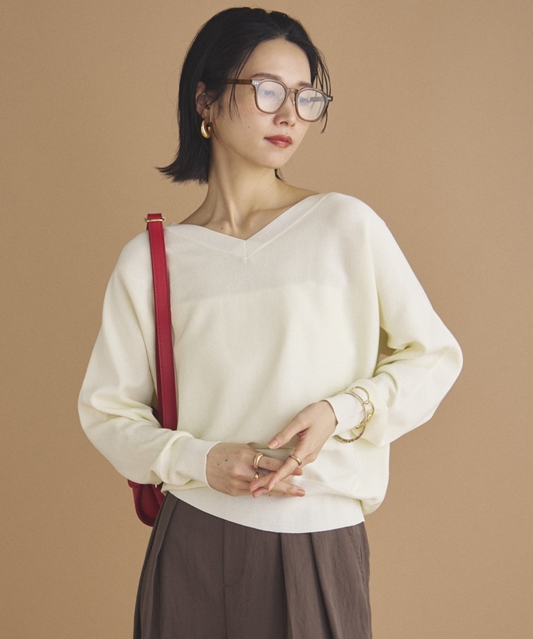 ウォッシャブルドルマンニット(F BLUE): トップス｜PMbox P&M