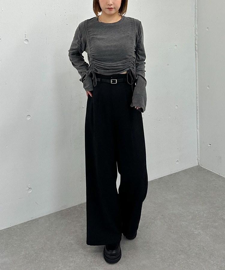 とっPさま専用 ドロストギャザーカットTOPS(M BROWN): トップス｜PMbox P&M