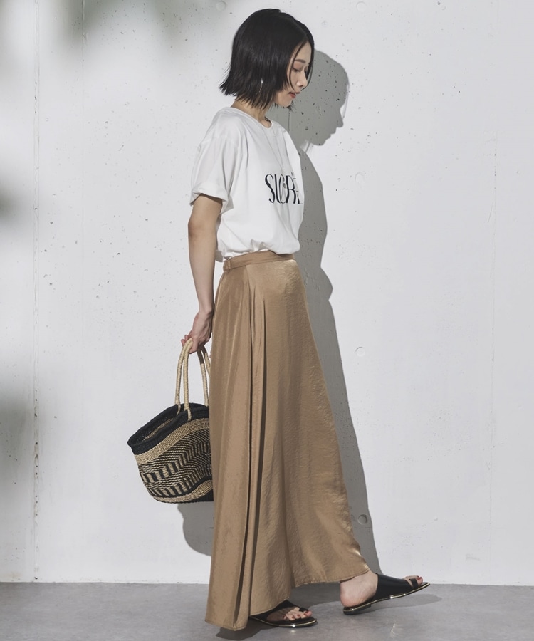 DEICY ヘビーサテンフレアースカート DEICY ヘビーサテンフレアースカート