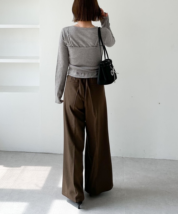 ハリヌキニットアンサンブル(M WINE): トップス｜PMbox P&M