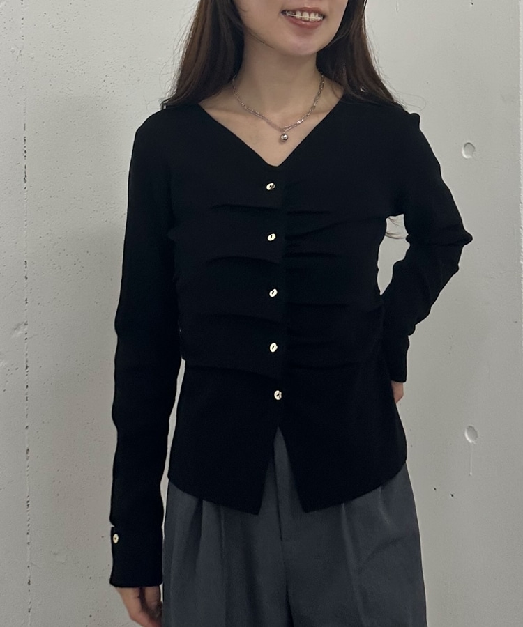 定価71500円タグ付き domelle タック ニット プルオーバー タグ付き domelle タック ニット プルオーバー