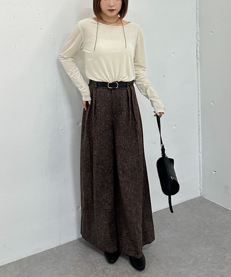 トップス m CHILLAXING embroideryベロアトップス｜マークスタイラー