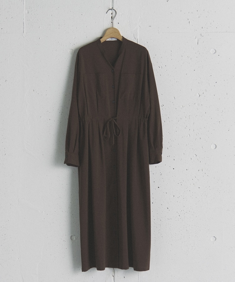 【マーレット】ワンピース　ミレー　ギャザー　Vネックワンピースブラック Merlette マーレット 165NO9PO LANTE ランテ Vネックギャザー