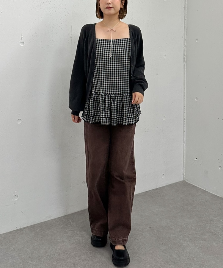 キャミー 楽天市場】【即納】カップ付きキャミソール ボーダー 楽盛り ブラ