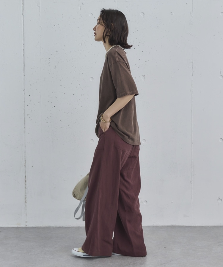セットアップ対応】ワイドベイカーパンツ(36 BROWN): パンツ