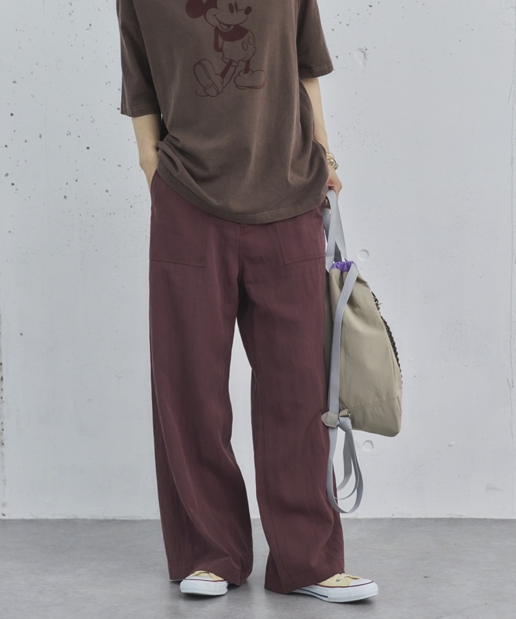 セットアップ対応】ワイドベイカーパンツ(36 BROWN): パンツ