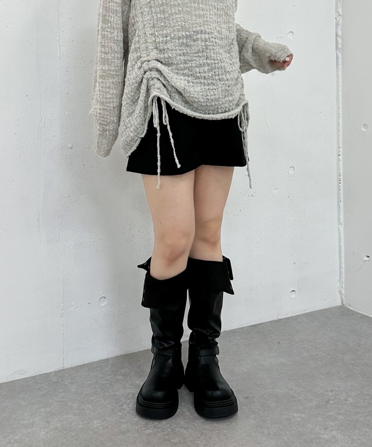 SETUP対応】ベルト付切替ショートパンツ'(M BLACK): パンツ