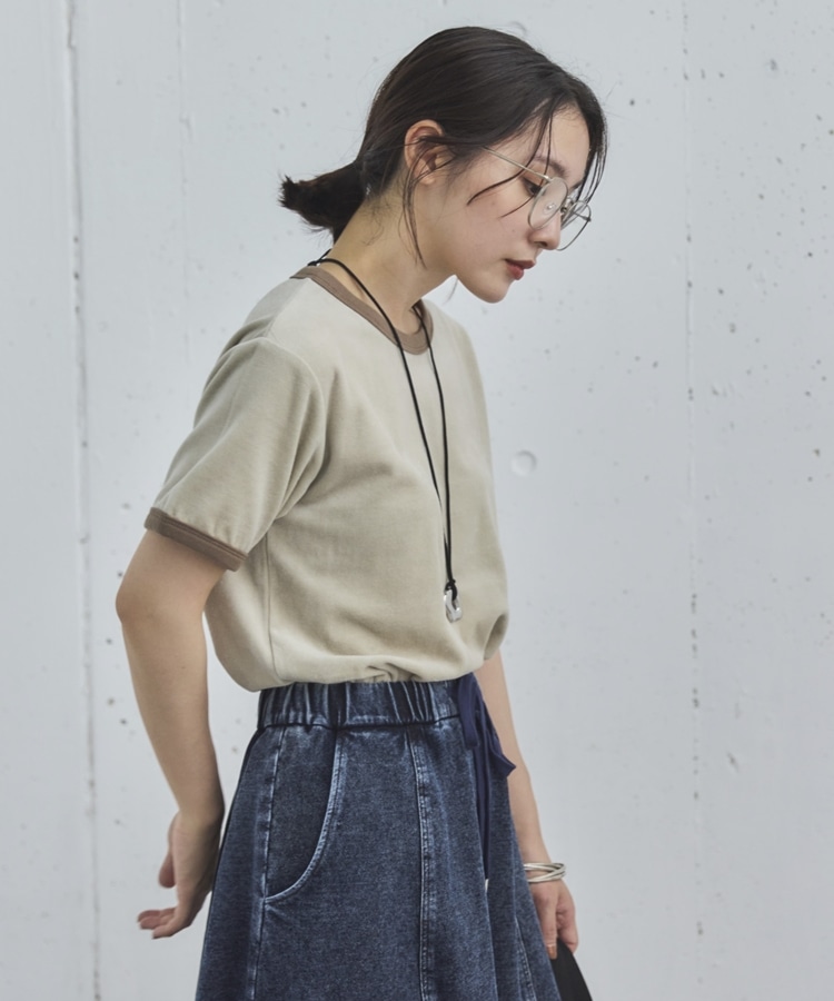 ベロアリンガーTee(38 NAVY): トップス｜PMbox P&M OFFICIAL ONLINE