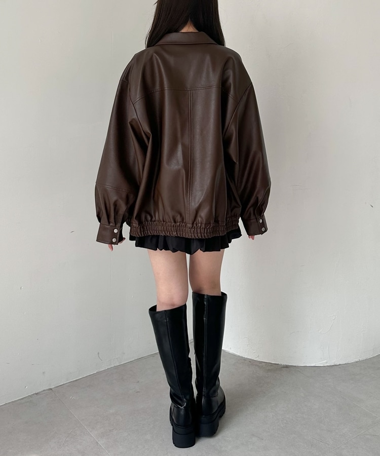 商談済み！専用です綺麗なアンティーク◎「PARIENNE」羊レザー素材のブルゾン フォーレザーブルゾン | PINKY&DIANNE（ピンキー&ダイアン