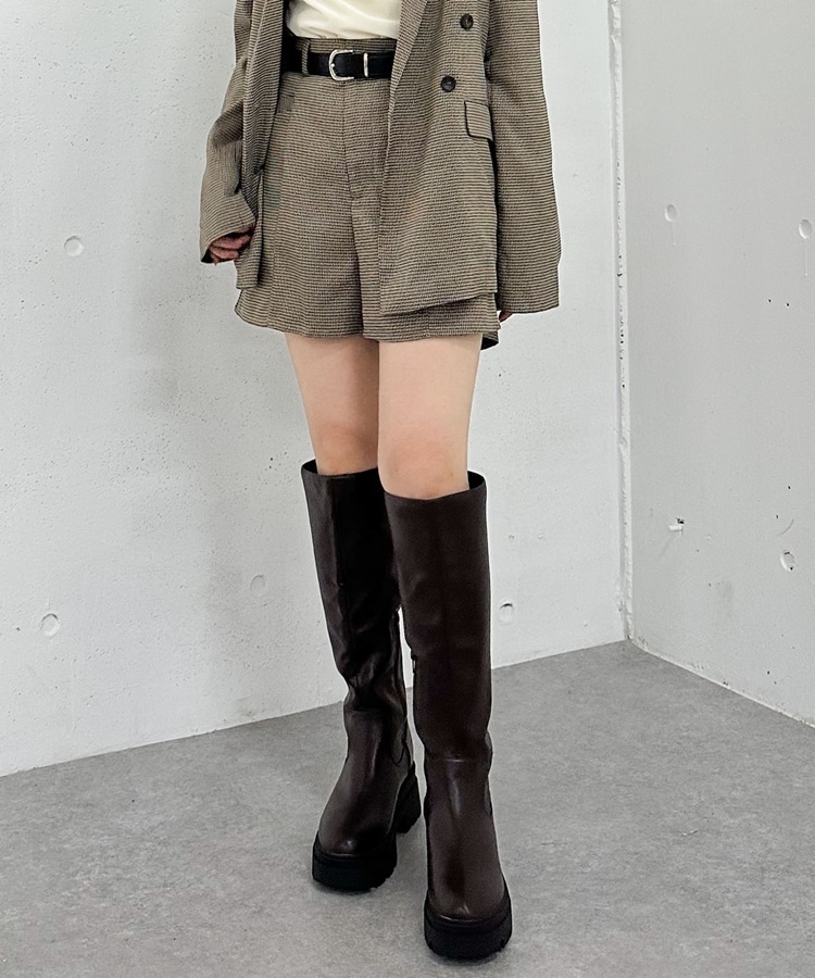 SETUP対応】ベルト付切替ショートパンツ'(M BLACK): パンツ