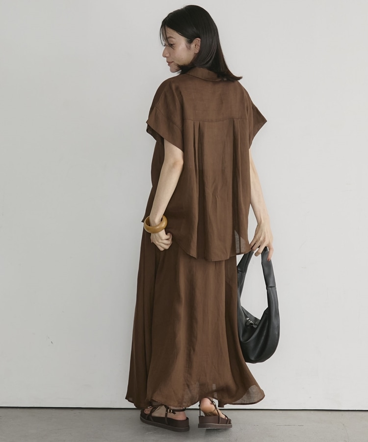 夏の1秒コーデ】ラミーフレンチシャツ(F BEIGE): トップス｜PMbox P&M