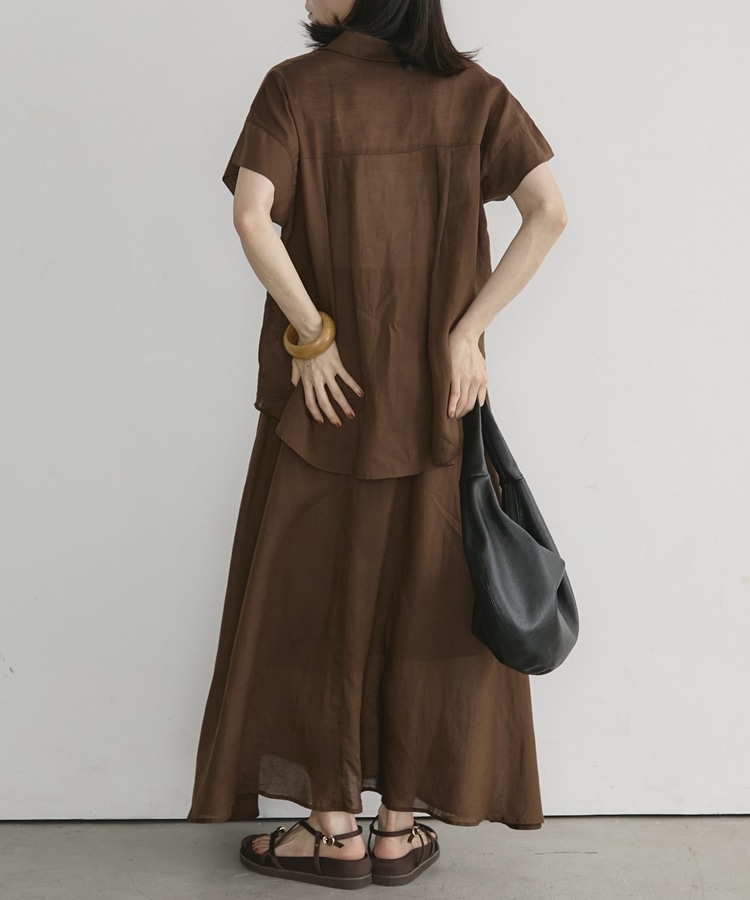 夏の1秒コーデ】ラミーフレンチシャツ(F BEIGE): トップス｜PMbox P&M
