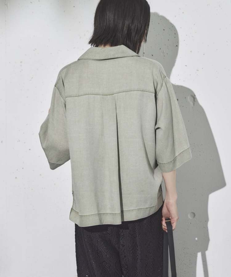 市場】バイオウォッシュ加工ショートシャツ／ドゥ アルシーヴ（Doux