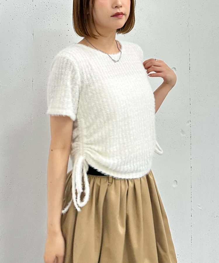 サイドドロストフェザーカットTOPS(M IVORY): トップス｜PMbox P&M
