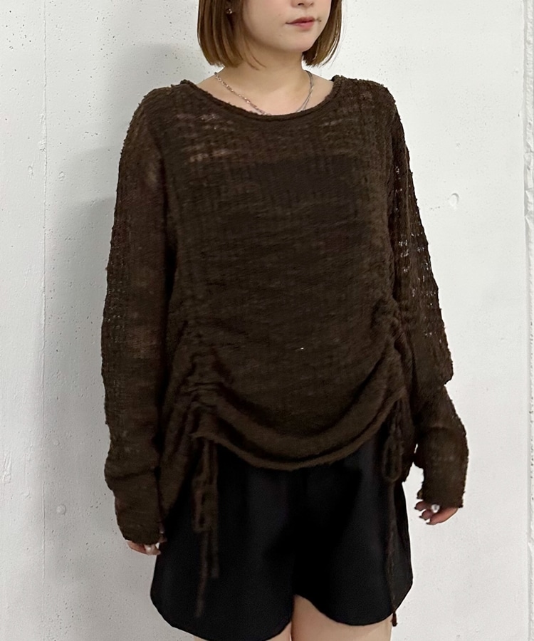 ドロストスラブニットプルオーバー(M BROWN): トップス｜PMbox