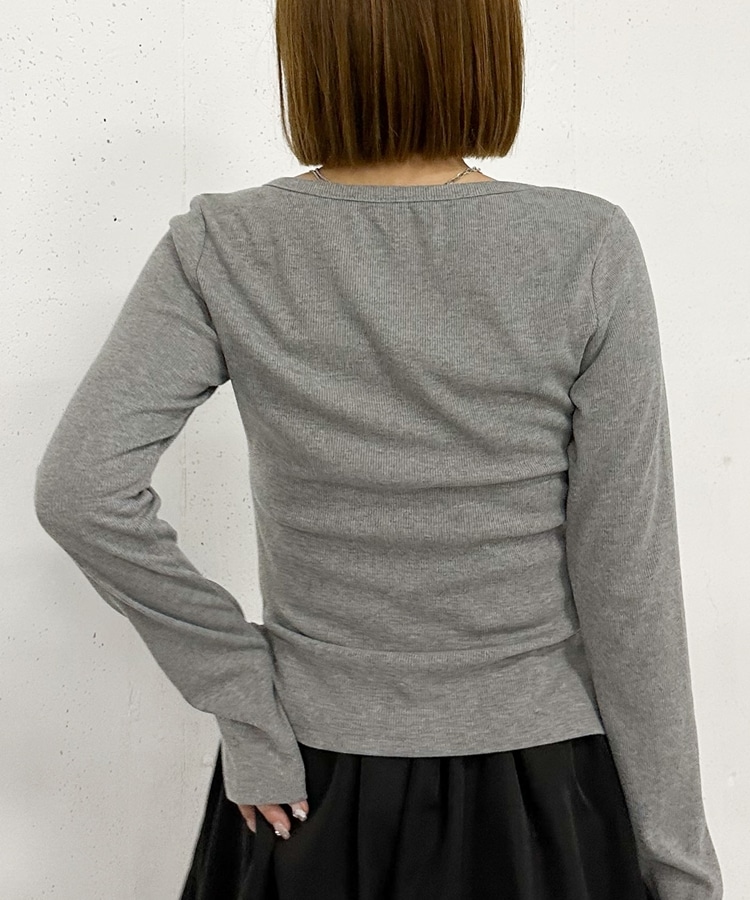 トップス BLACK SLY | COLLAR ZIP CROP 2P トップス (ニット ) |SHEL'TTER WEBSTORE