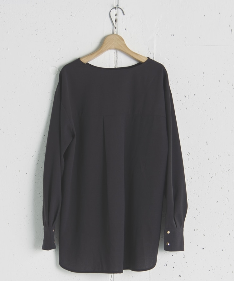 カットジョーゼットブラウス(F CHARCOAL GRAY): トップス｜PMbox