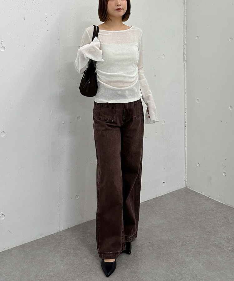 PHERE ベロアトップス RODEO CROWNS WIDE BOWL | 2WAYシアーベロアトップス (Tシャツ