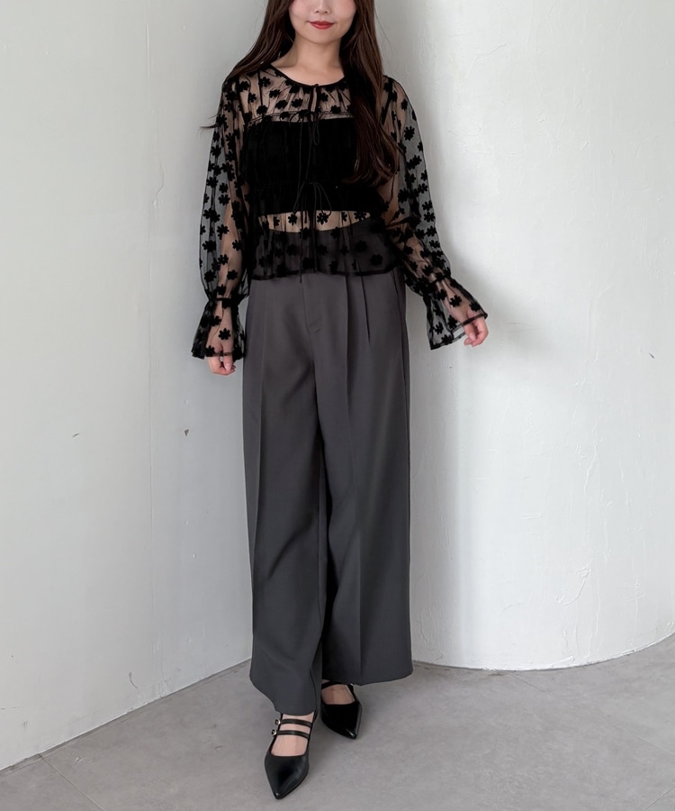 Diagram ダイアグラム　チュールトップス　ブラウス　2way GRACE CONTINENTAL SALEセール50%OFF グレースコンチネンタル