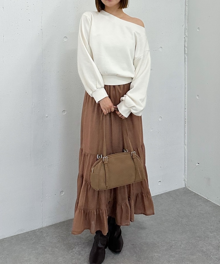 pinue【タグあり】ニットティアードスカート（BEIGE） ニットティアードスカート（BEIGE） - PINUE