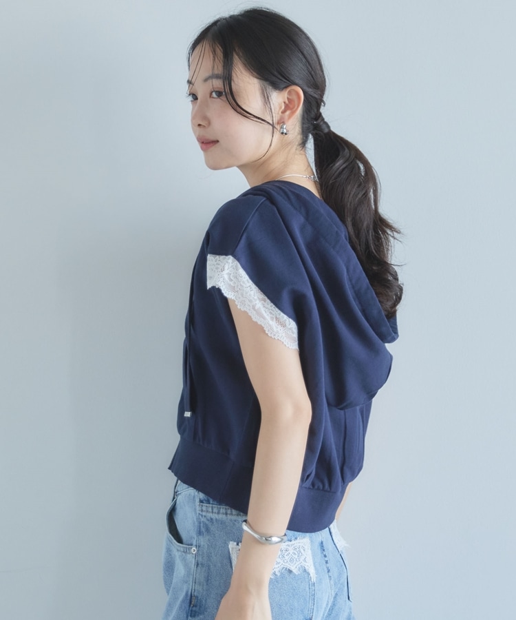 レースフレンチW－ZIPパーカー(M NAVY): トップス｜PMbox P&M