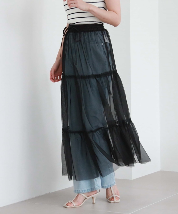 新品完売 アンミヌ チュールティアードスカートご覧くださり有難うございます