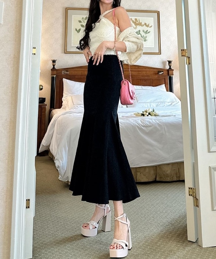 mermaid circular skirt(S BLACK): スカート｜PMbox P&M OFFICIAL 