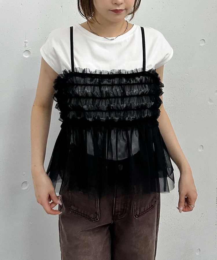 m*♪様 フェティコ　チュールビスチェ WEB限定】フリルチュールビスチェ | ファッション通販サイト NUGU