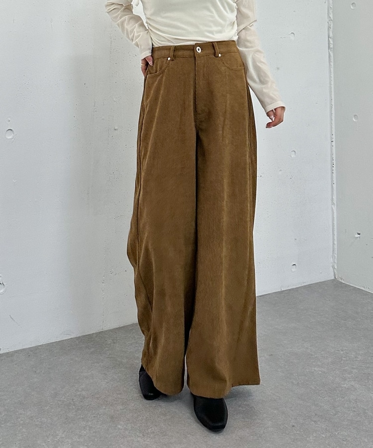 コーデュロイストレートパンツ(S BROWN): パンツ｜PMbox P&M