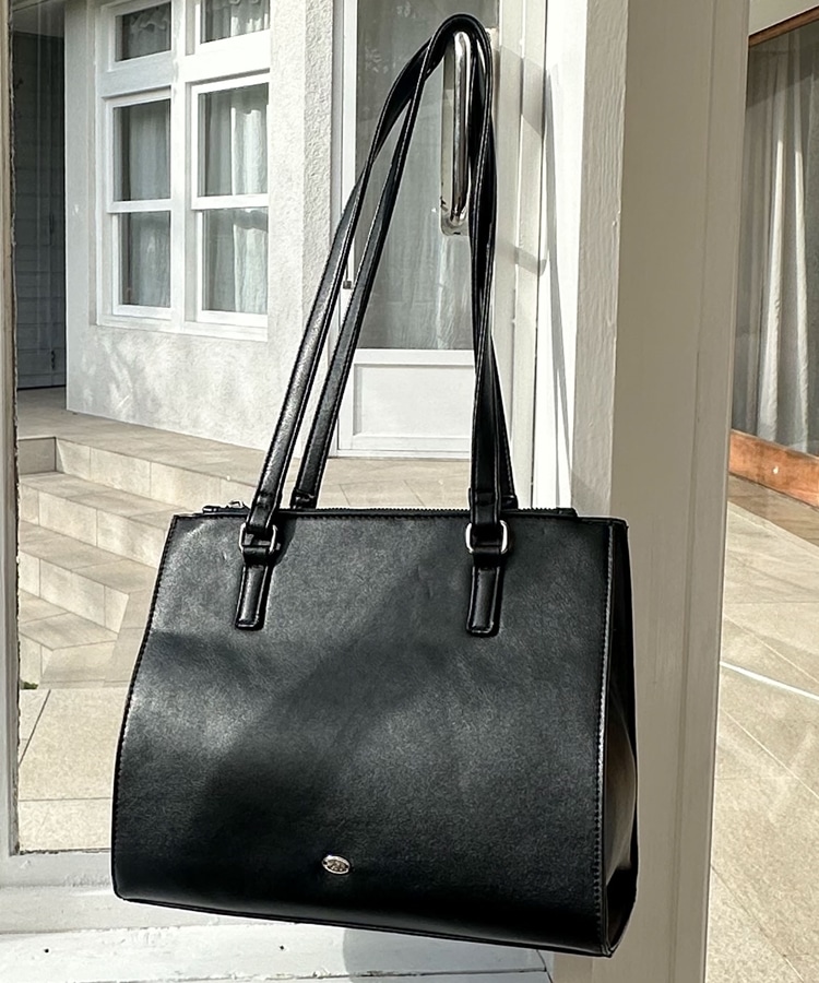 ブラウン【ノベルティ】合皮スクエアバッグ(F MOCHA): 小物｜PMbox P&M