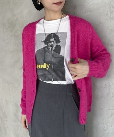 アルパカタッチヤーンカーディガン