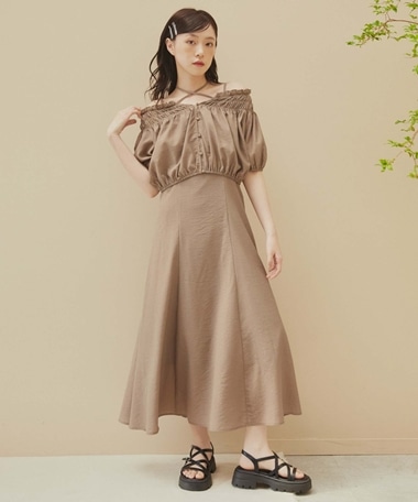マルチｗａｙオフショルブラウス×キャミワンピースＳＥＴ