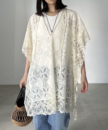 【PROVOKE】poncho blouse