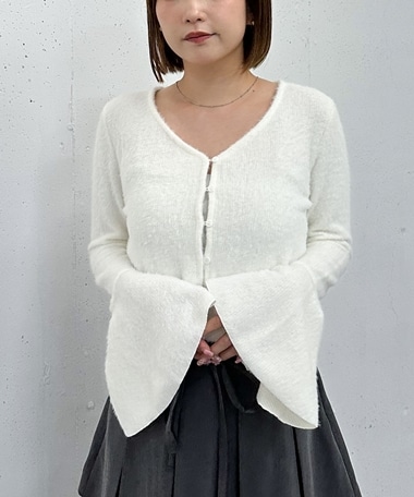 カットフェザーカーディガン