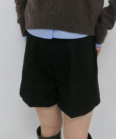 ベルト付ツイードショートパンツ