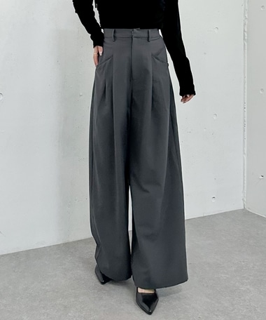 ポケットタックワイドスラックス