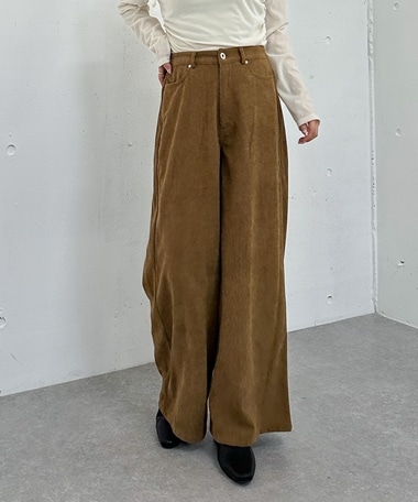 コーデュロイストレートパンツ