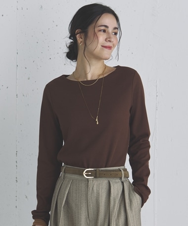 フロントダブルカットソー