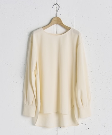 カットジョーゼットブラウス