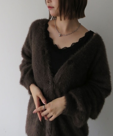 レーストリムタンクトップ