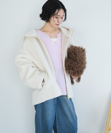 オーバーボアフーディブルゾン