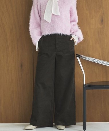 別珍デニムベイカーパンツ